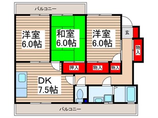 ベルシャトウの物件間取画像